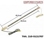 ΓΥΑΛΙΝΗ ΑΝΤΙΣΤΑΣΗ ΨΥΓΕΙΟΥ 39,5cm-45,5cm - 160 watt - 230 volt, 10205839